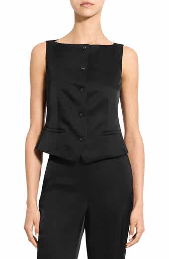 Theory Boat Neck Satin Vest