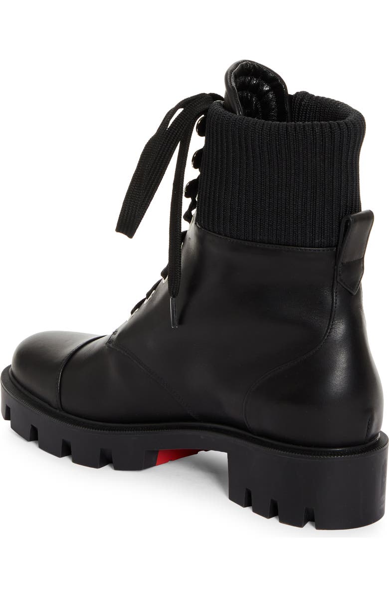 Christian Louboutin En Hiver Lug Sole Bootie, Alternate, color, Black