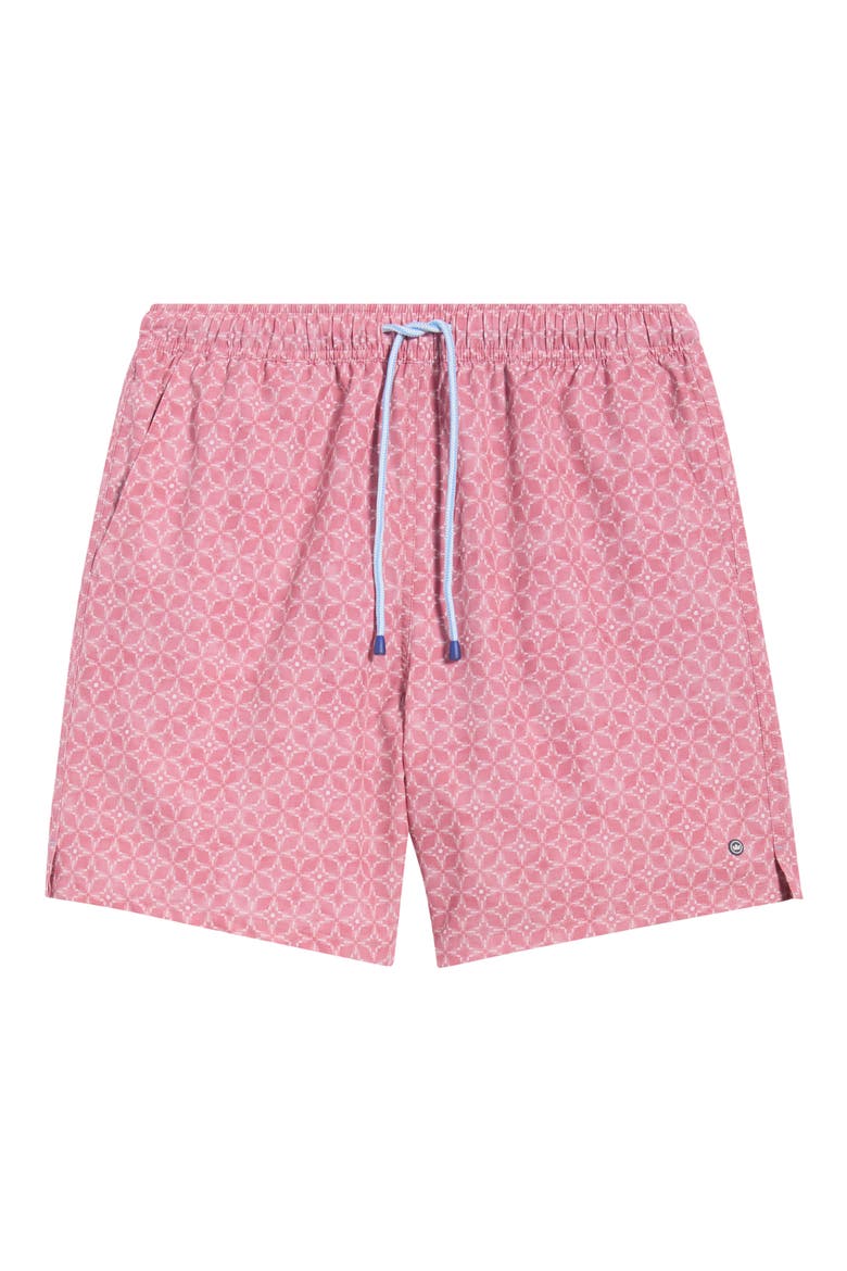 Tails of Summer Swim Trunks, Alternate, color, RED CORAL