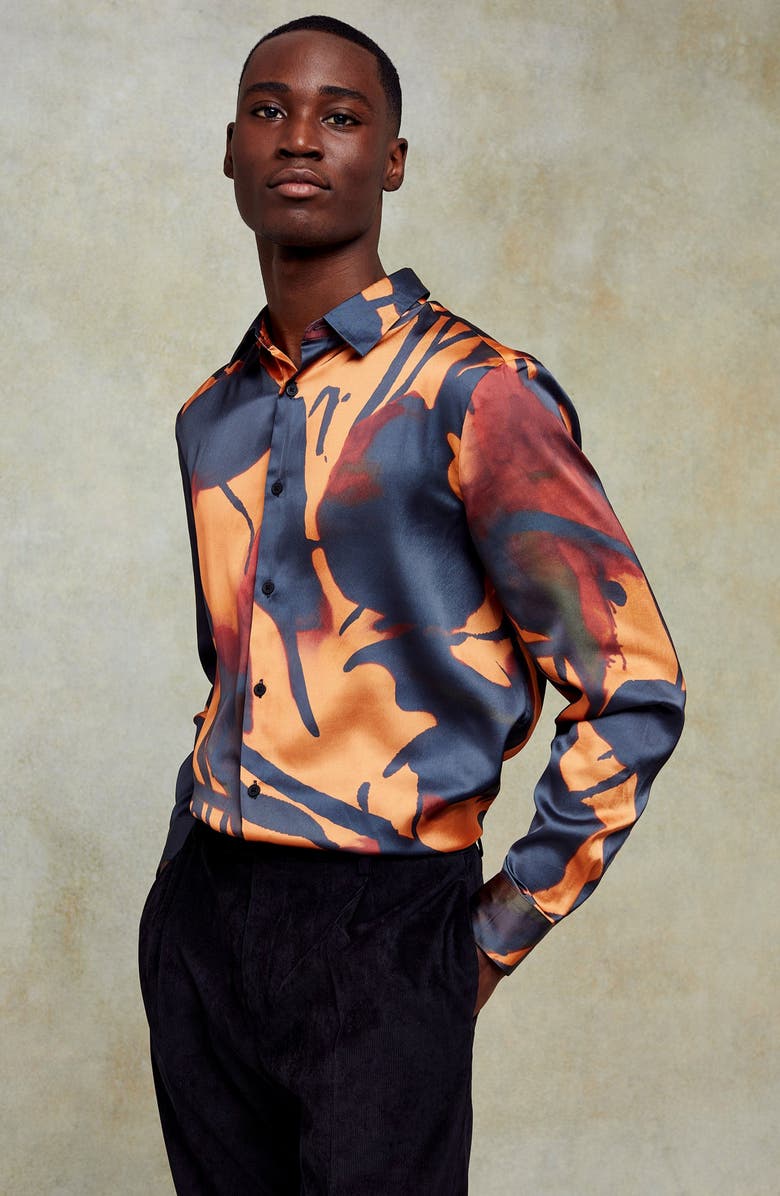 Topman Corduroy Tapered Pants, Alternate, color, 