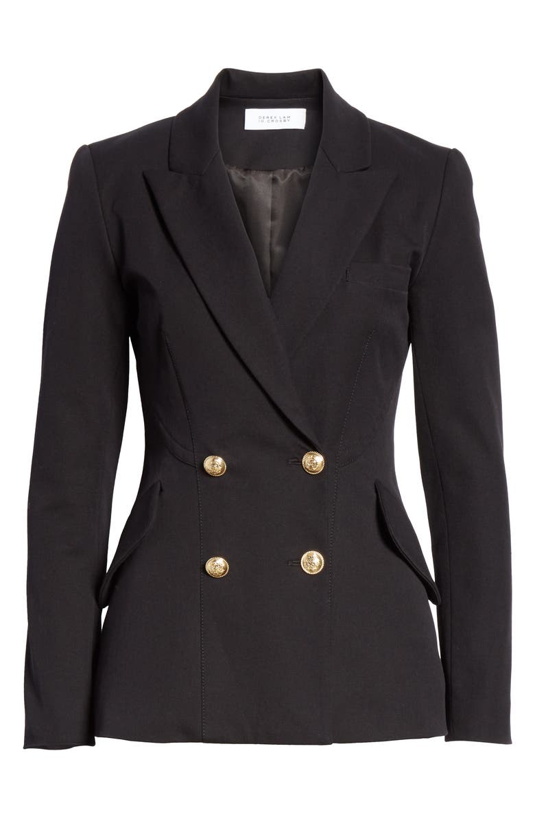 Derek Lam 10 Crosby Rodeo Double Breasted Blazer, Alternate, color, 