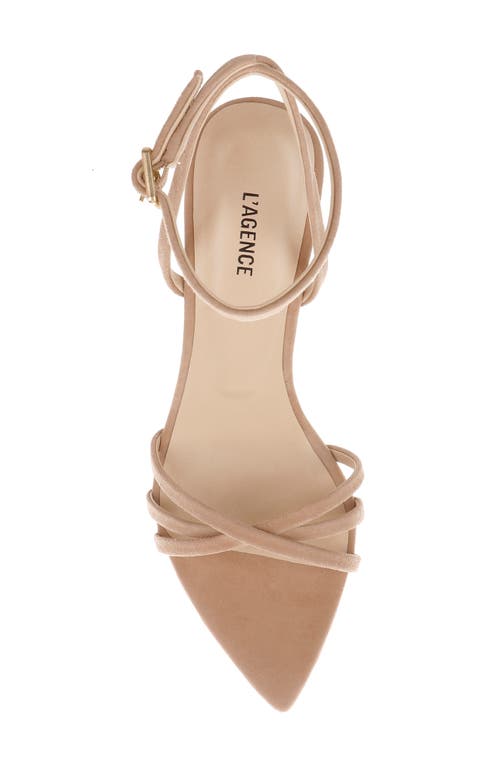 L'agence Dua Ankle Strap Sandal In Neutral