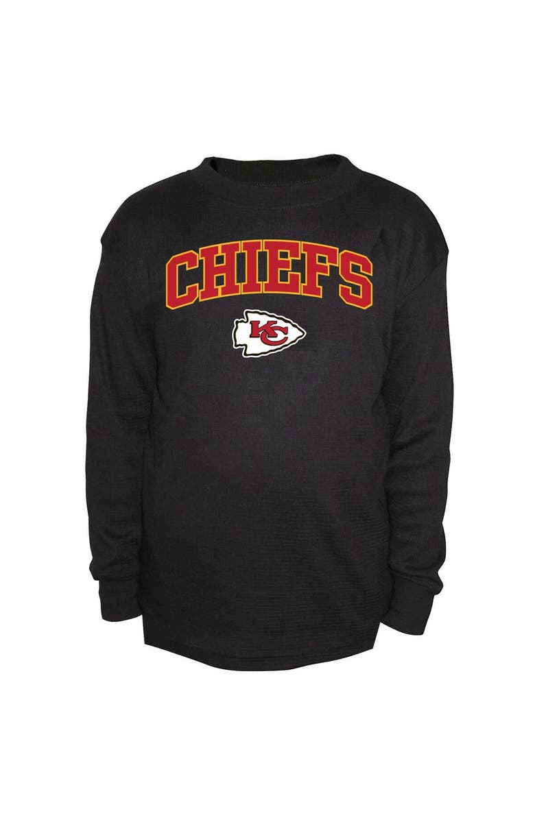 FANATICS Men's Fanatics Black Kansas City Chiefs Big & Tall Thermal Long Sleeve Crew Neck T-Shirt, Main, color, Black
