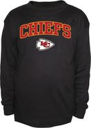FANATICS Men's Fanatics Black Kansas City Chiefs Big & Tall Thermal Long Sleeve Crew Neck T-Shirt