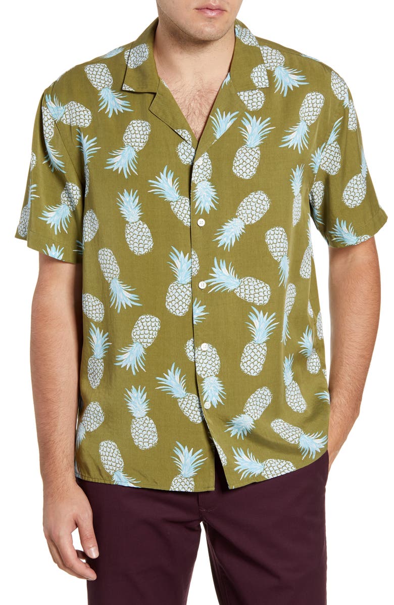 Bonobos Cabana Slim Fit Short Sleeve Button-Up Camp Shirt, Main, color,