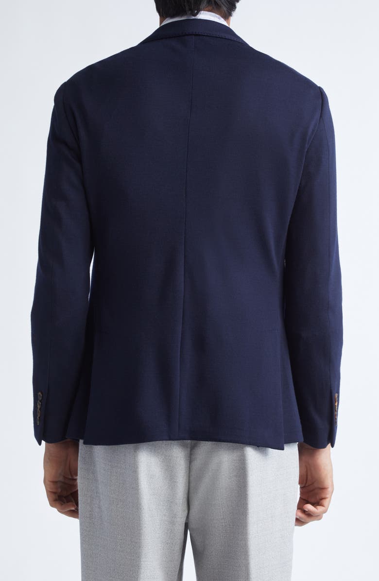 Eleventy Single Breasted Soft Wool Jacket, Alternate, color, 11 Navy