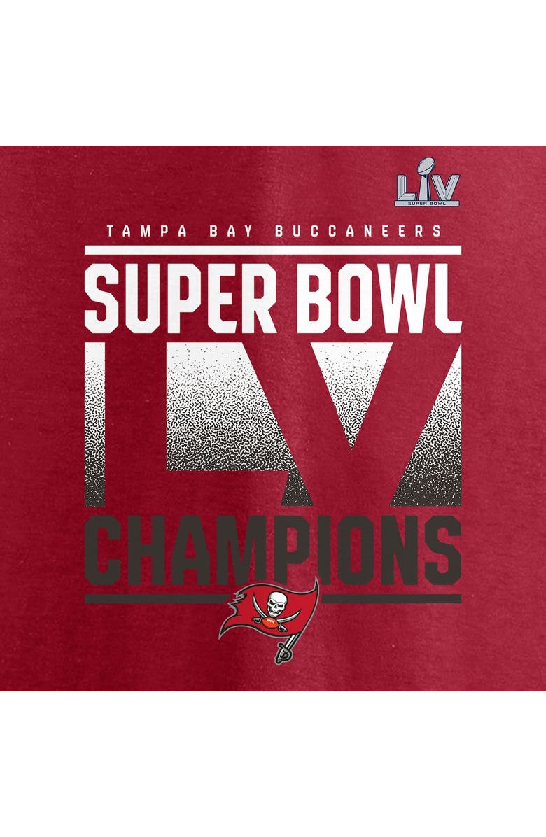 FANATICS Men's Fanatics Branded Red Tampa Bay Buccaneers Super Bowl LV Champions Iconic Roster T-Shirt, Alternate, color, 