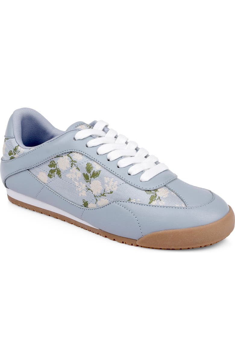 Badgley Mischka Collection Wylie Sneaker, Main, color, Mist Blue Fabric