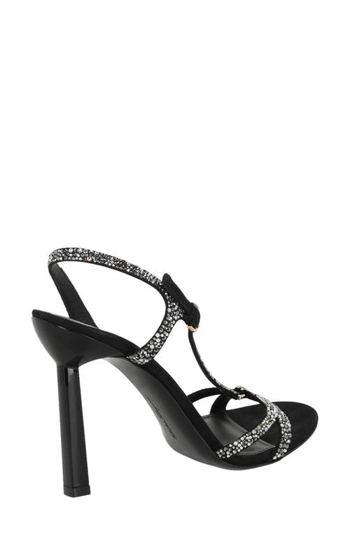 Ferragamo Jole X5 Crystal Embellished Heels In Black