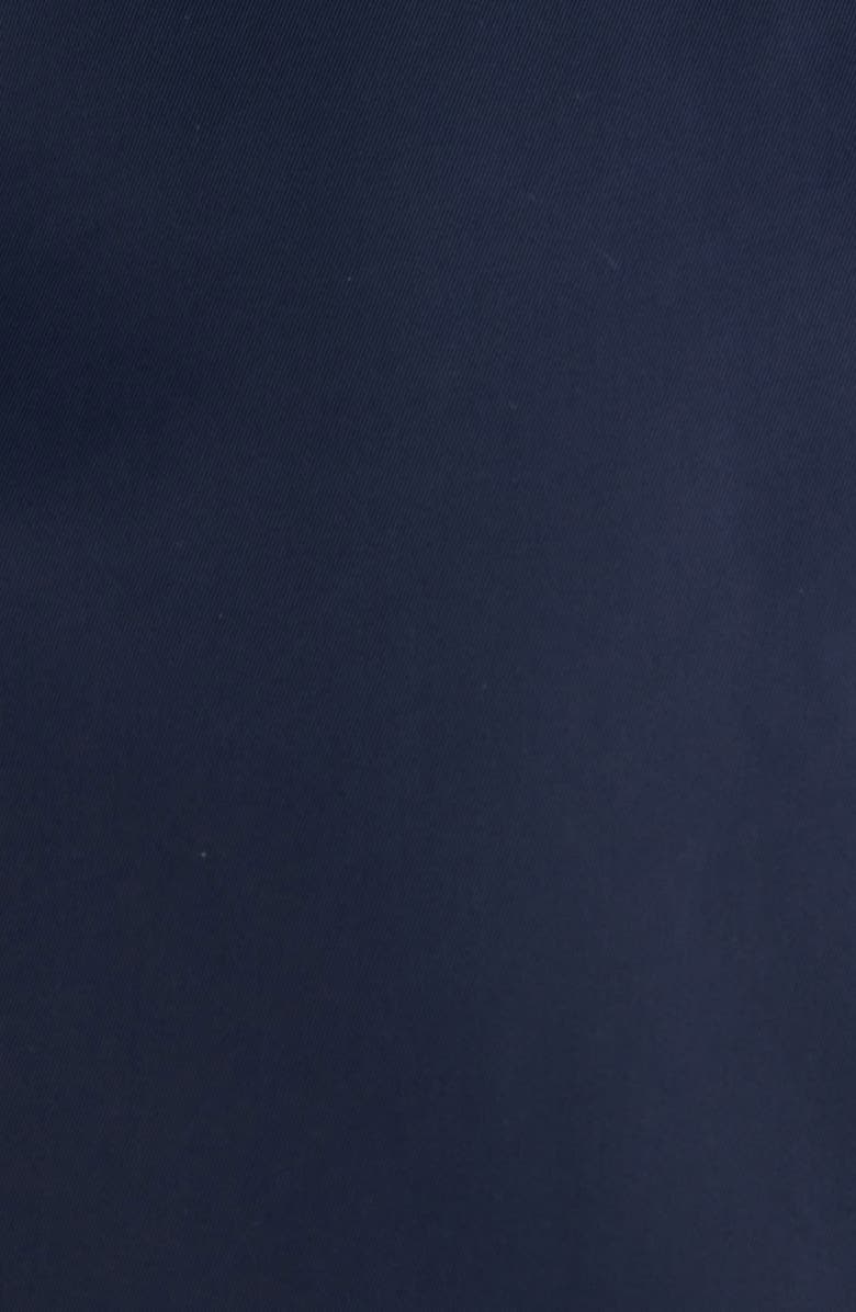 Balenciaga Round Satin Bomber Jacket, Alternate, color, Dark Navy