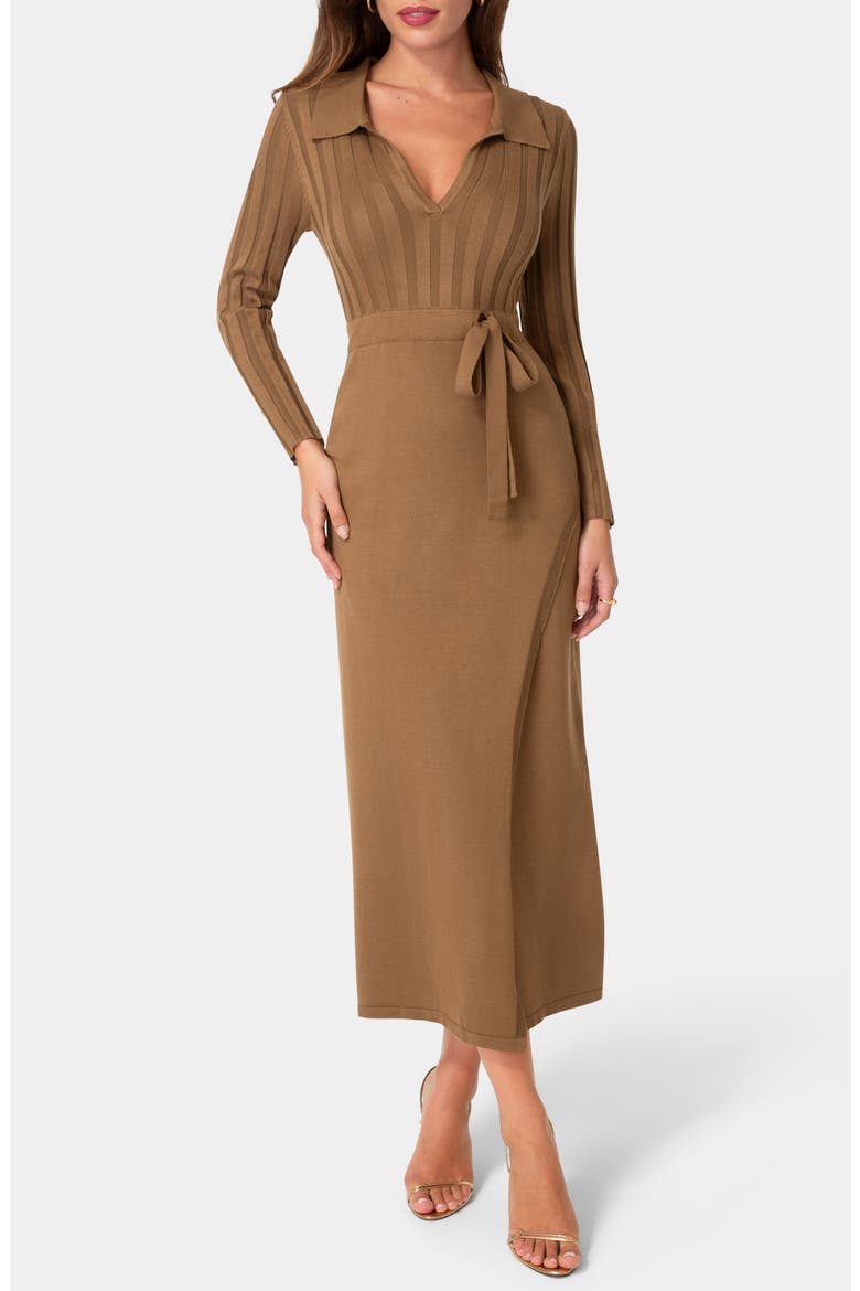 Sweater Maxi Dress, Main, color, MOCHA