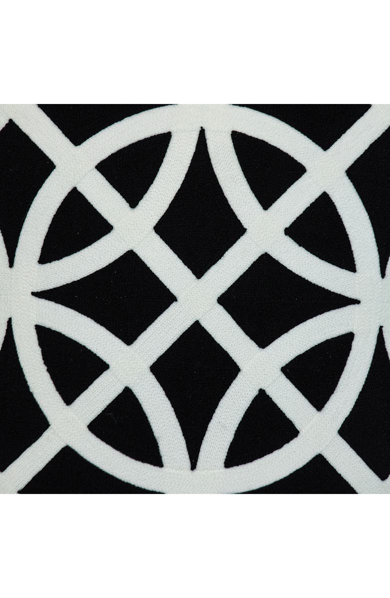 PARKLAND COLLECTION Chano Embroidered Throw Pillow, Alternate, color, Black