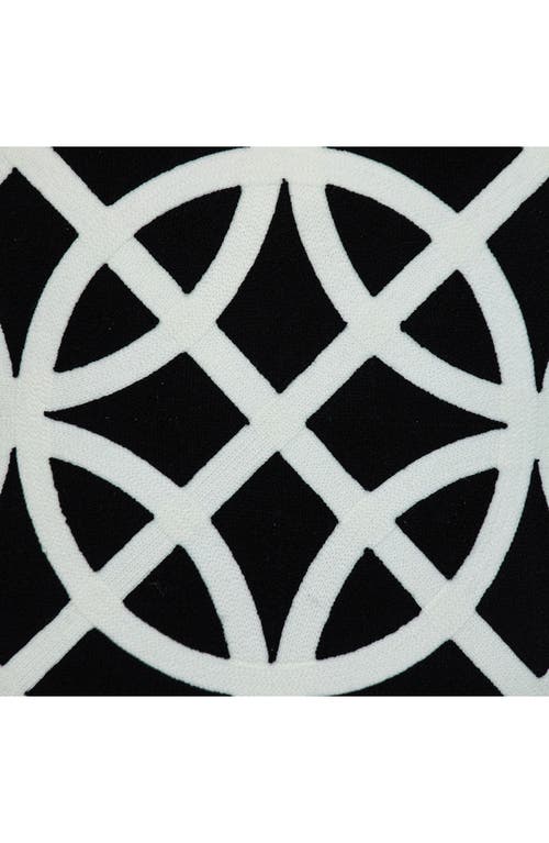 Parkland Collection Chano Embroidered Throw Pillow In Black
