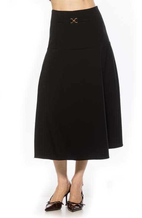 Esres Flared Midi Skirt