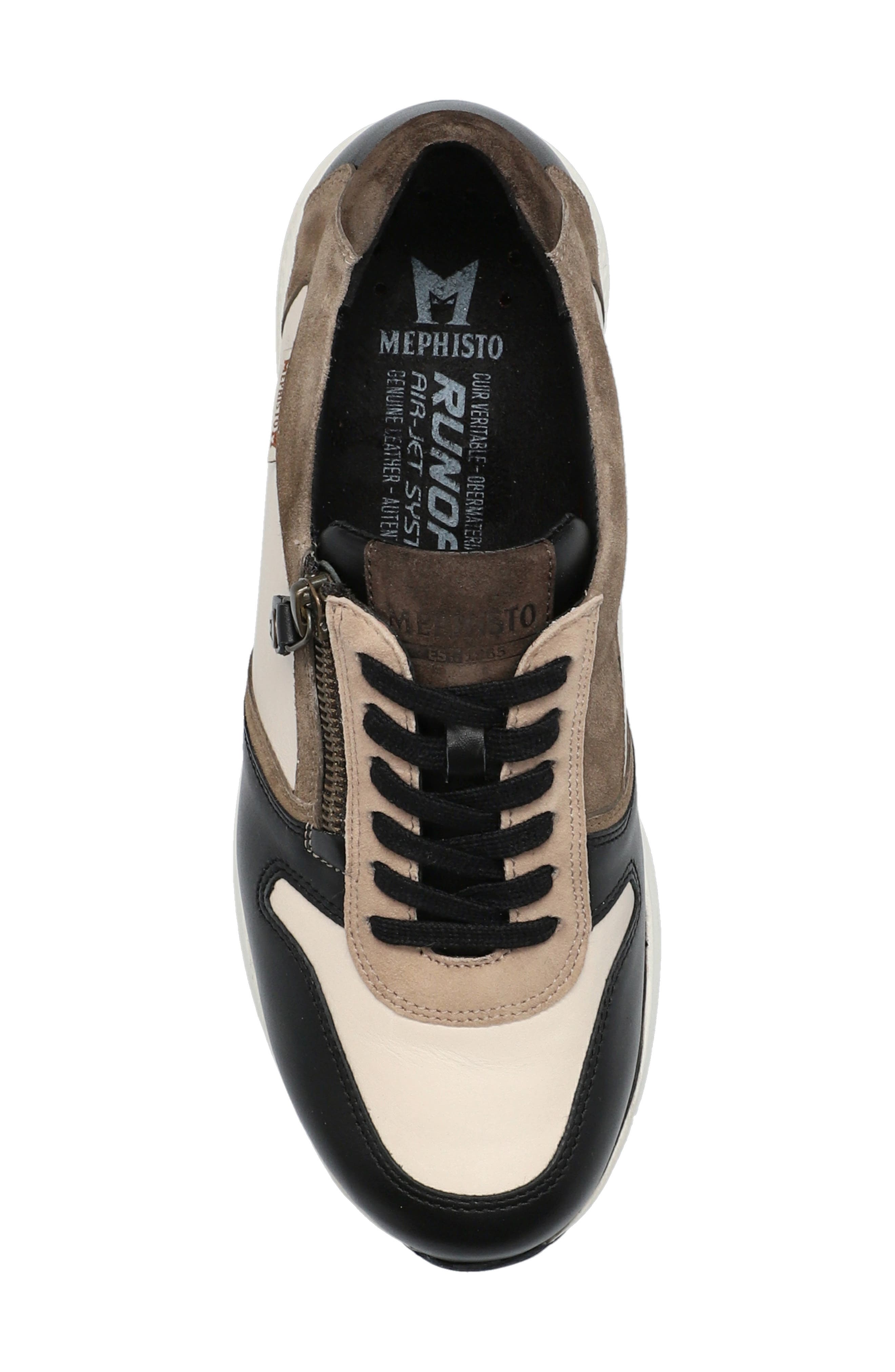 Mephisto Kim Sneaker, Alternate, color, Fog/Black