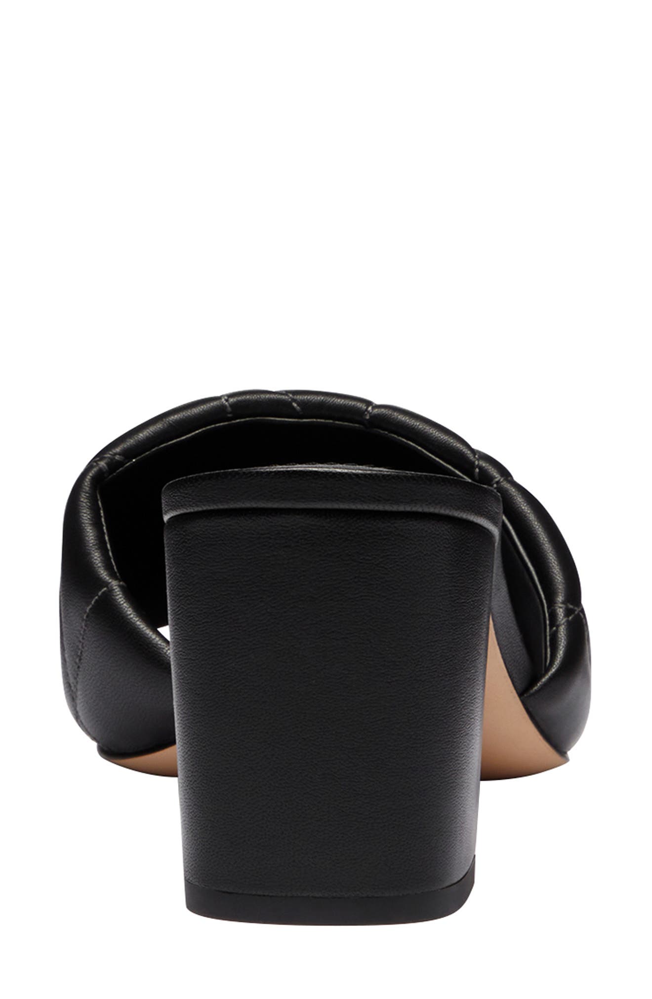 COACH Quilted Leather Block Heel Sandal, Alternate, color, 