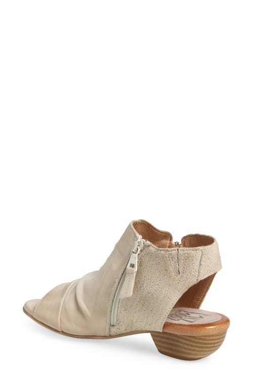 Miz Mooz Carla Peep Toe Bootie In Linen