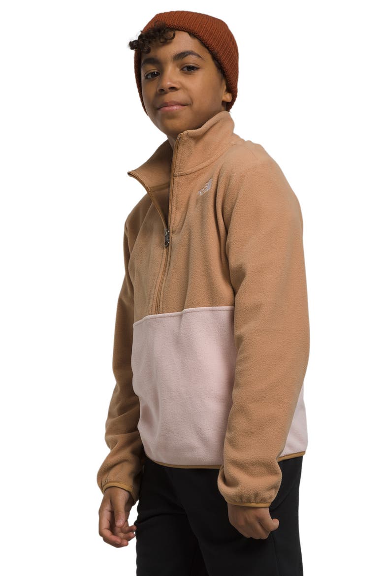 Kids' Glacier Half Zip Pullover, Alternate, color, ALMOND BUTTER