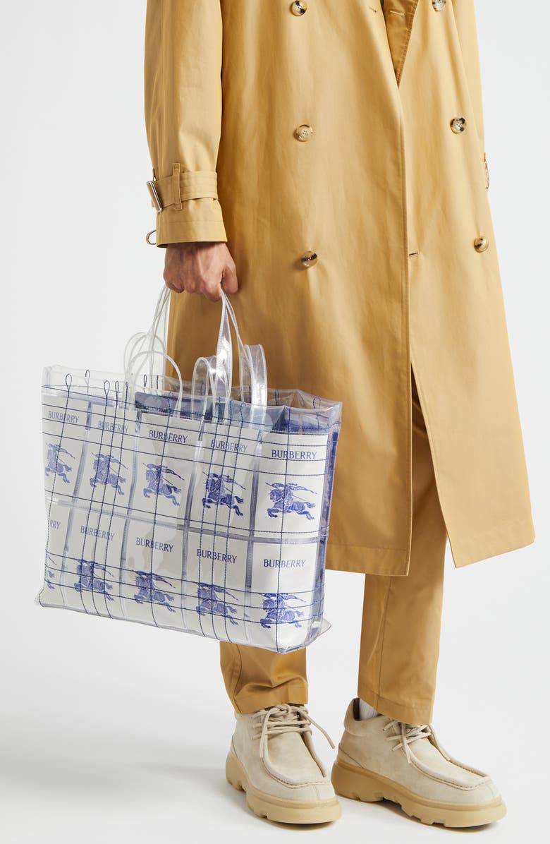 Burberry Equestrian Knight Tote, Alternate, color,