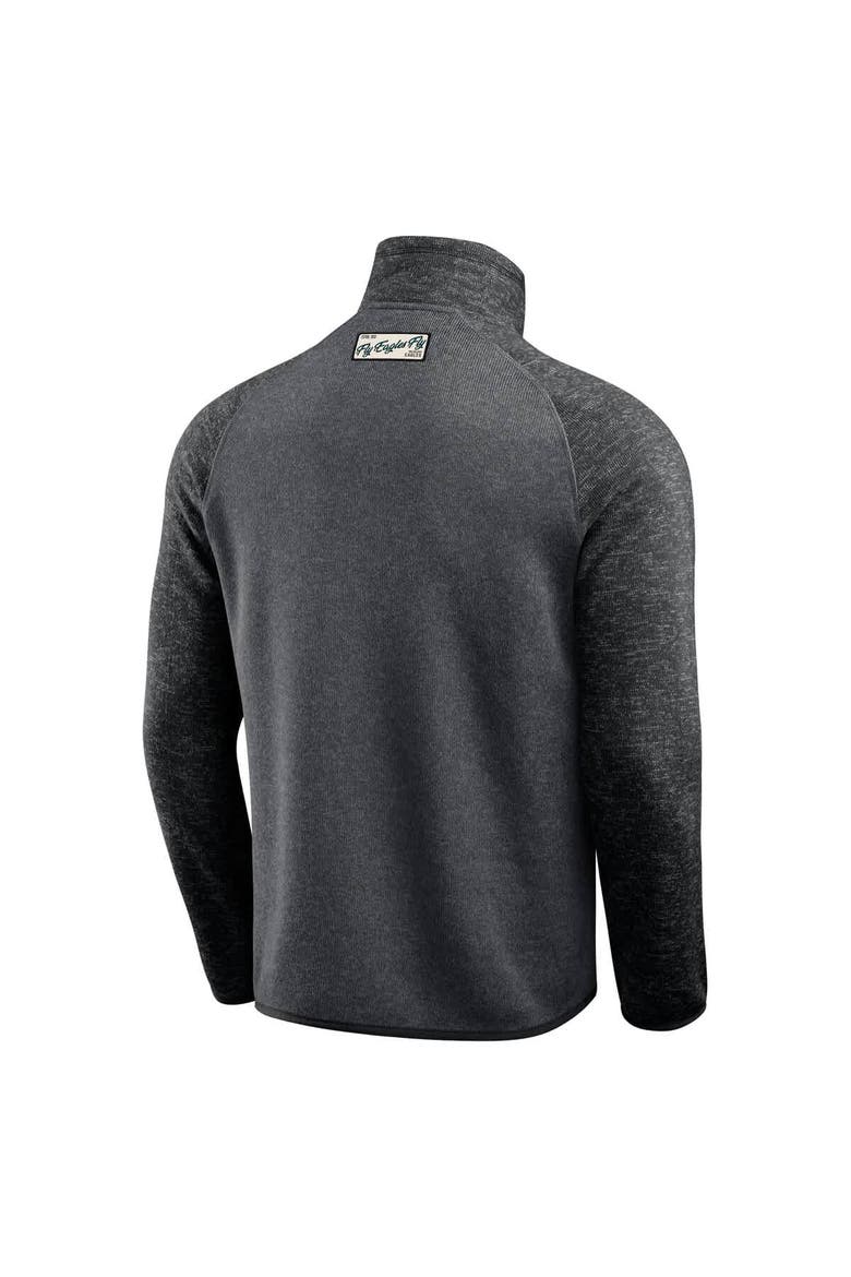 Men's Darius Rucker Collection by Fanatics Black Philadelphia Eagles Tonal Quarter-Zip Jacket, Alternate, color, Black