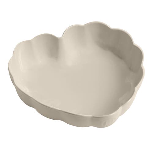 Emile Henry Madeleine Heart Shaped Cake Dish In Brown
