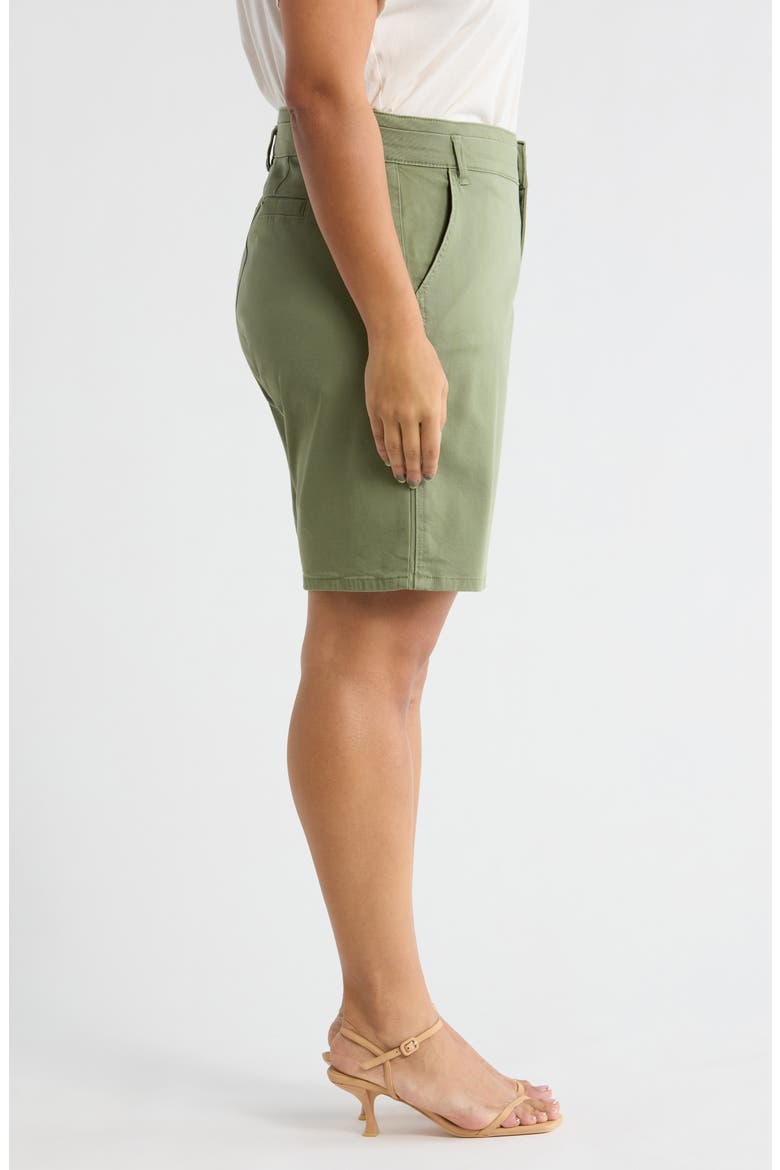 Skyrise High Waist Bermuda Shorts, Alternate, color, BASIL