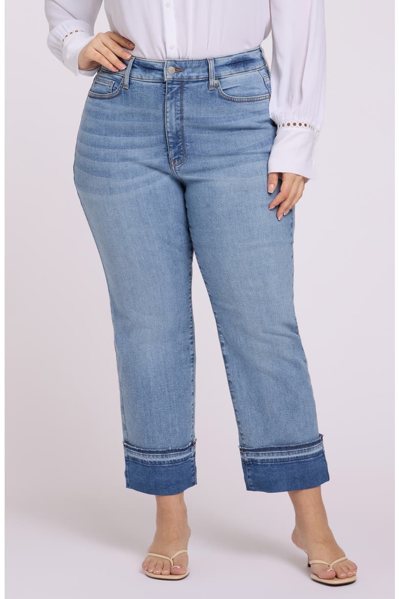 Bailey High Waist Release Hem Cuff Ankle Jeans, Main, color, MIST SPRINGS
