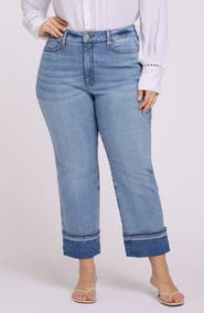 NYDJ Bailey High Waist Release Hem Cuff Ankle Jeans