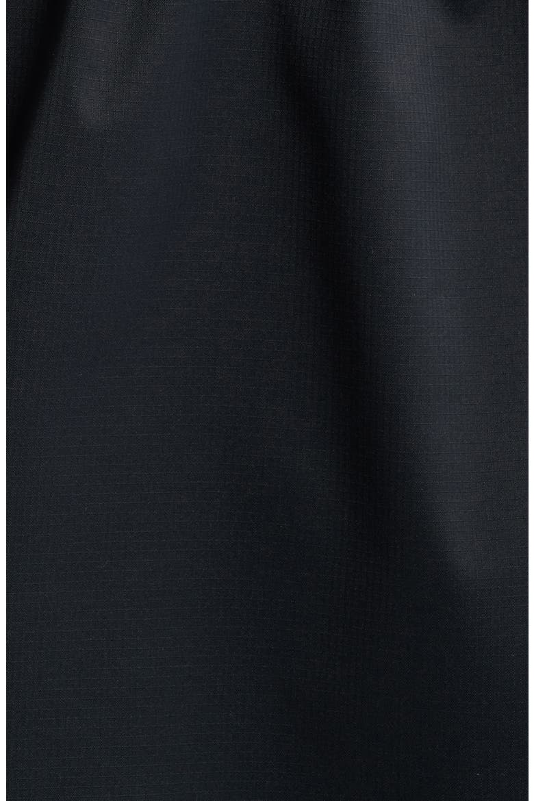 Carmela Water Repellent Hooded Raincoat, Alternate, color, BLACK