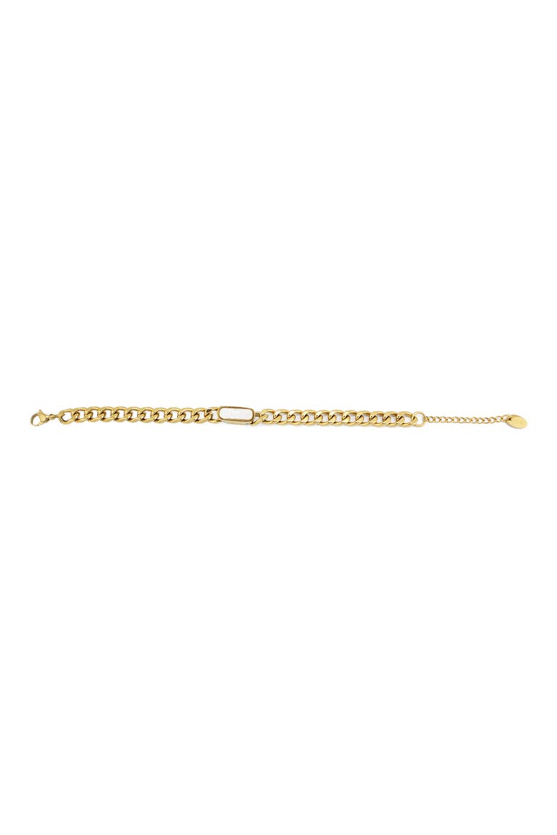 Gender Inclusive Curb Link Bracelet, Alternate, color, WHITE