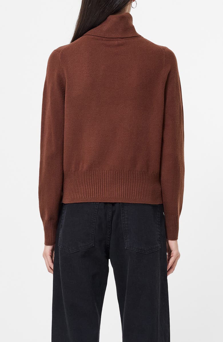 French Connection Babysoft Turtleneck Sweater, Alternate, color, 20-Chocolate