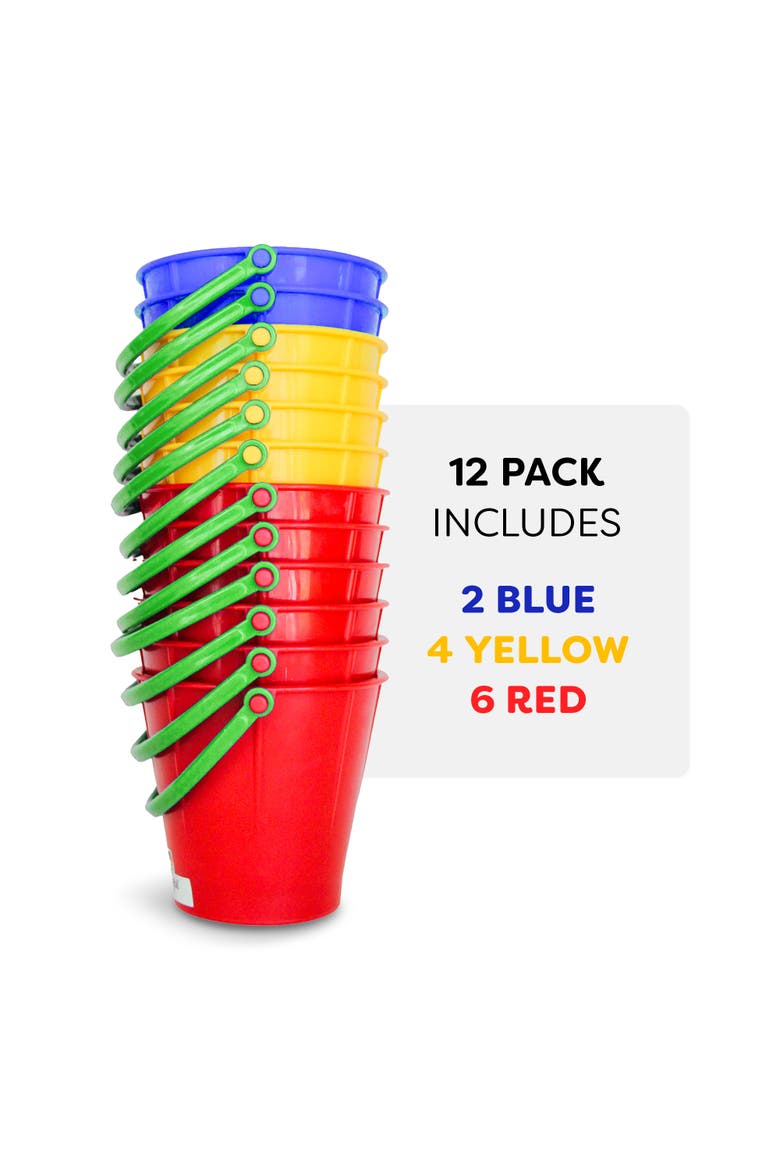 Large Sand Pail 12 Pack, Alternate, color, Multi