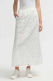 NVLT Eyelet Midi Skirt