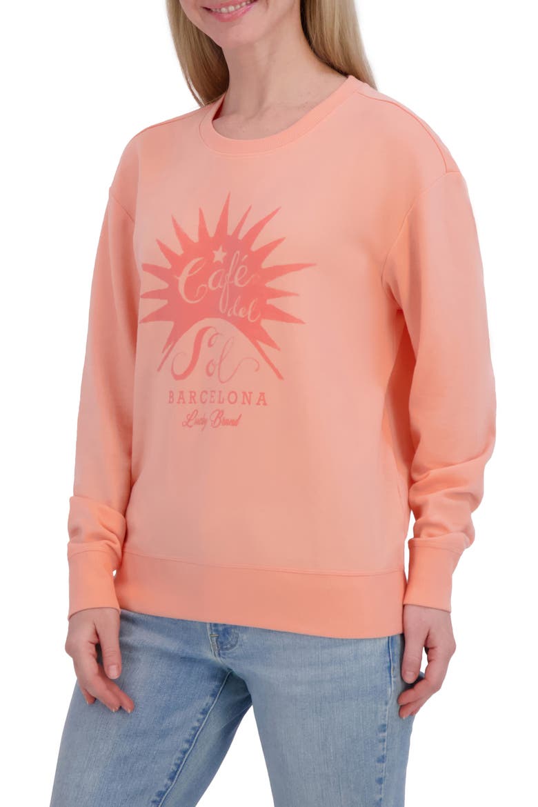 Graphic Sweatshirt, Alternate, color, PAPAYA PUNCH