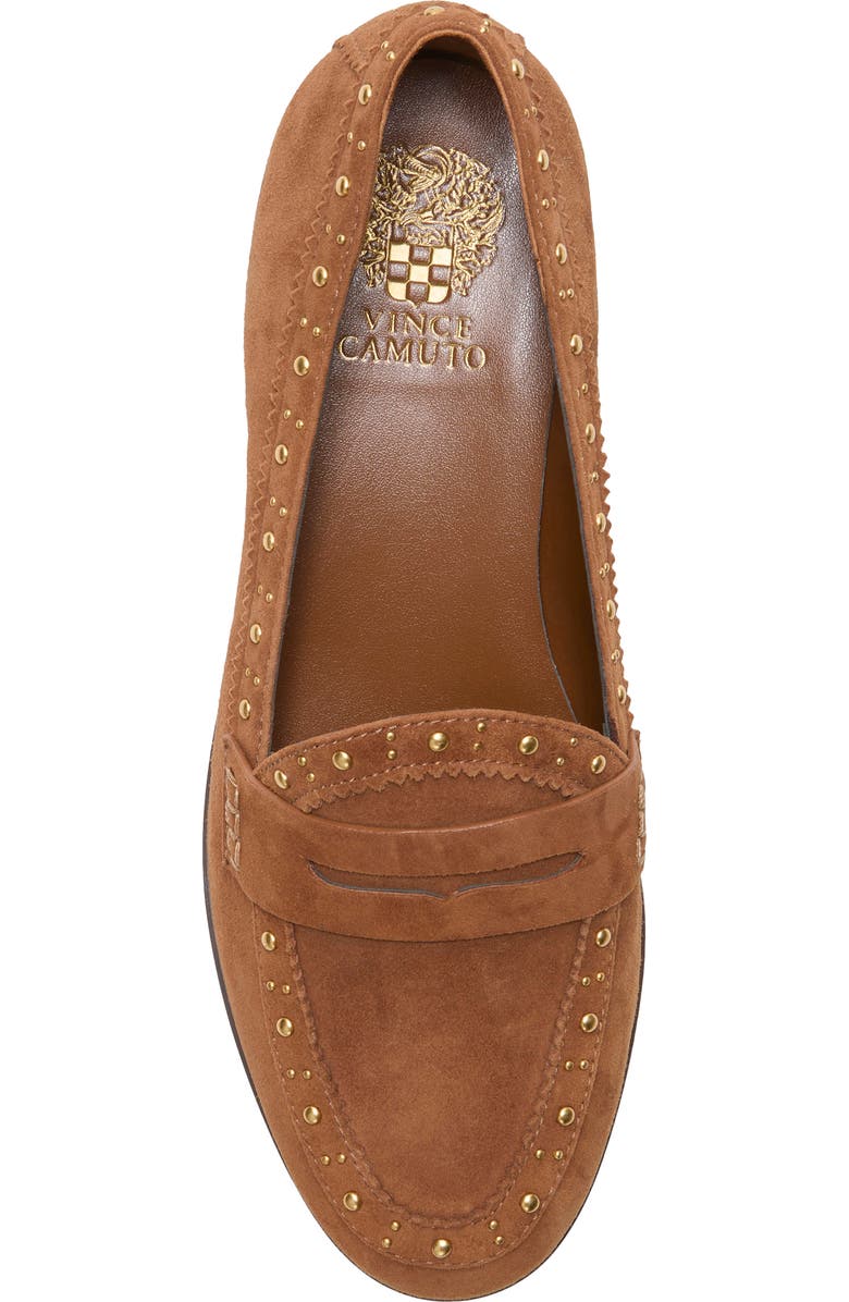 Vince Camuto Camdyn Studded Penny Loafer, Alternate, color, Burnt Sugar