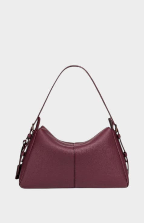 Madolyn Genuine Pebble Leather Shoulder Bag