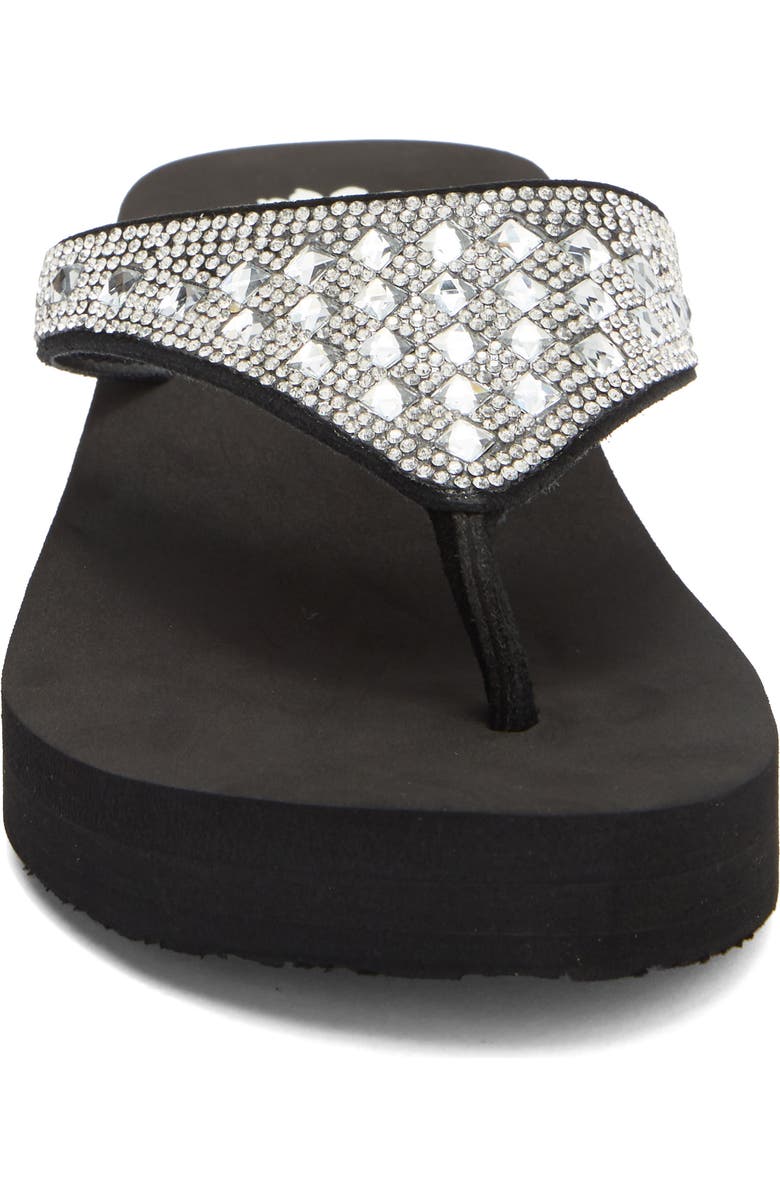 Yellow Box Premium Birder Platform Wedge Flip Flop, Alternate, color, Clear