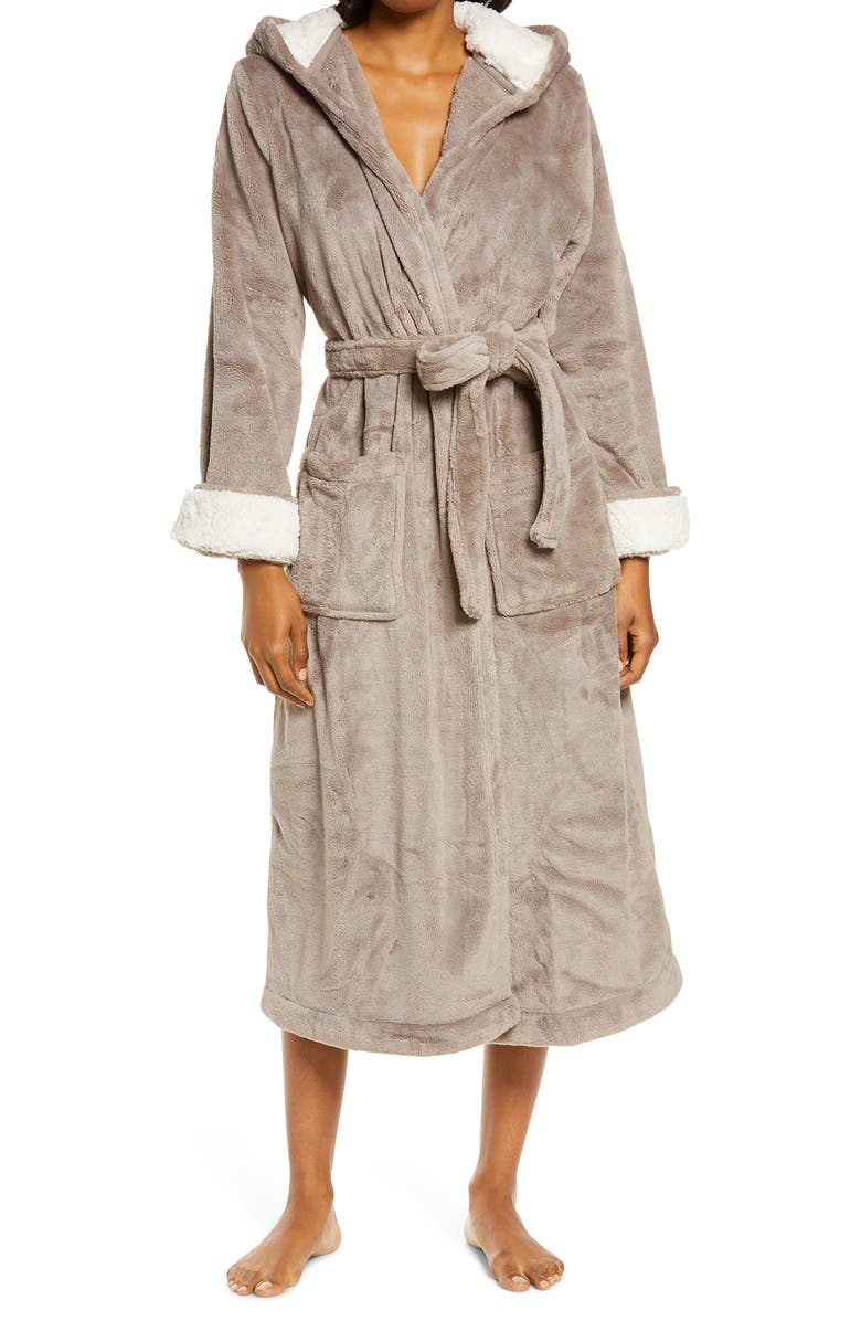 L.L.Bean Wicked Hooded Plush Robe, Main, color, 