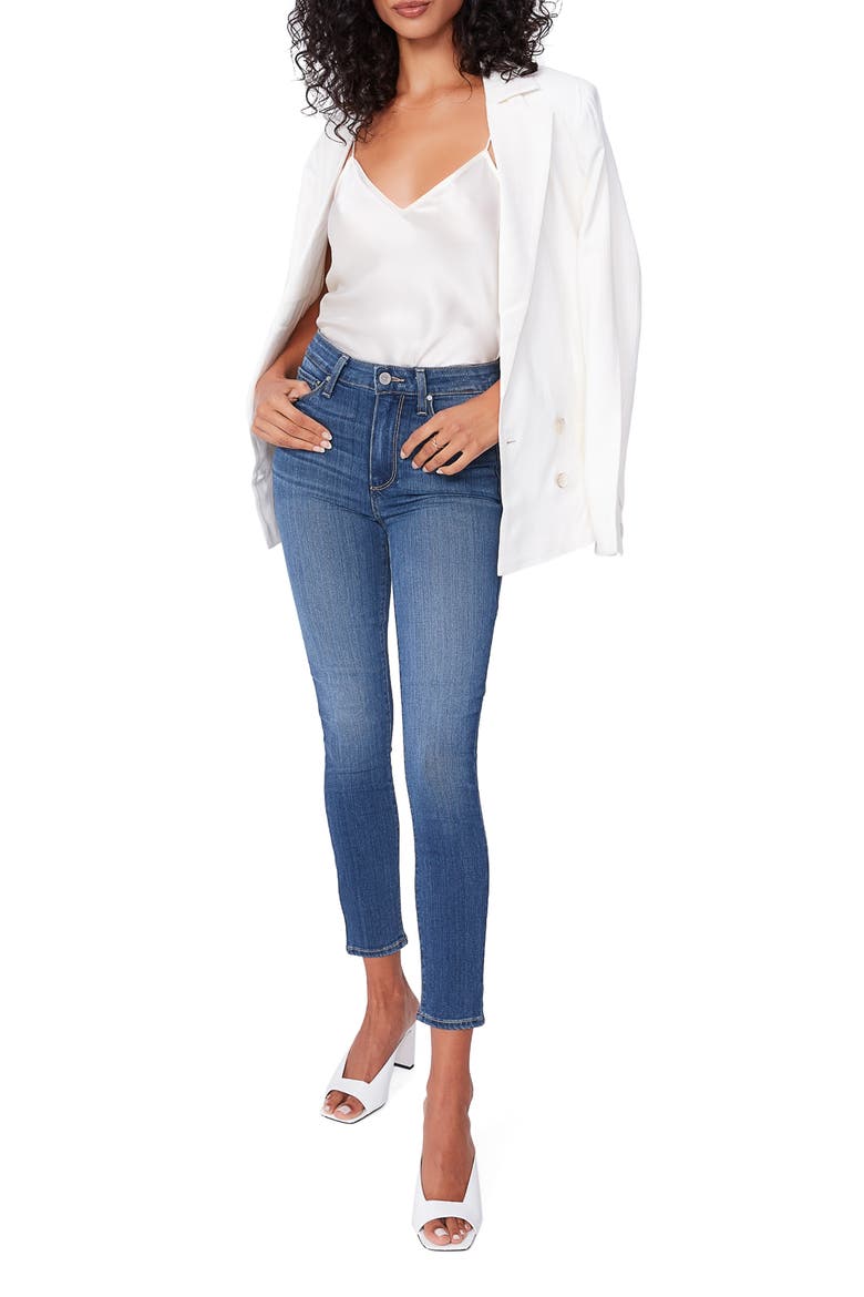 Transcend Margot High Waist Crop Skinny Jeans, Alternate, color, TRISTAN
