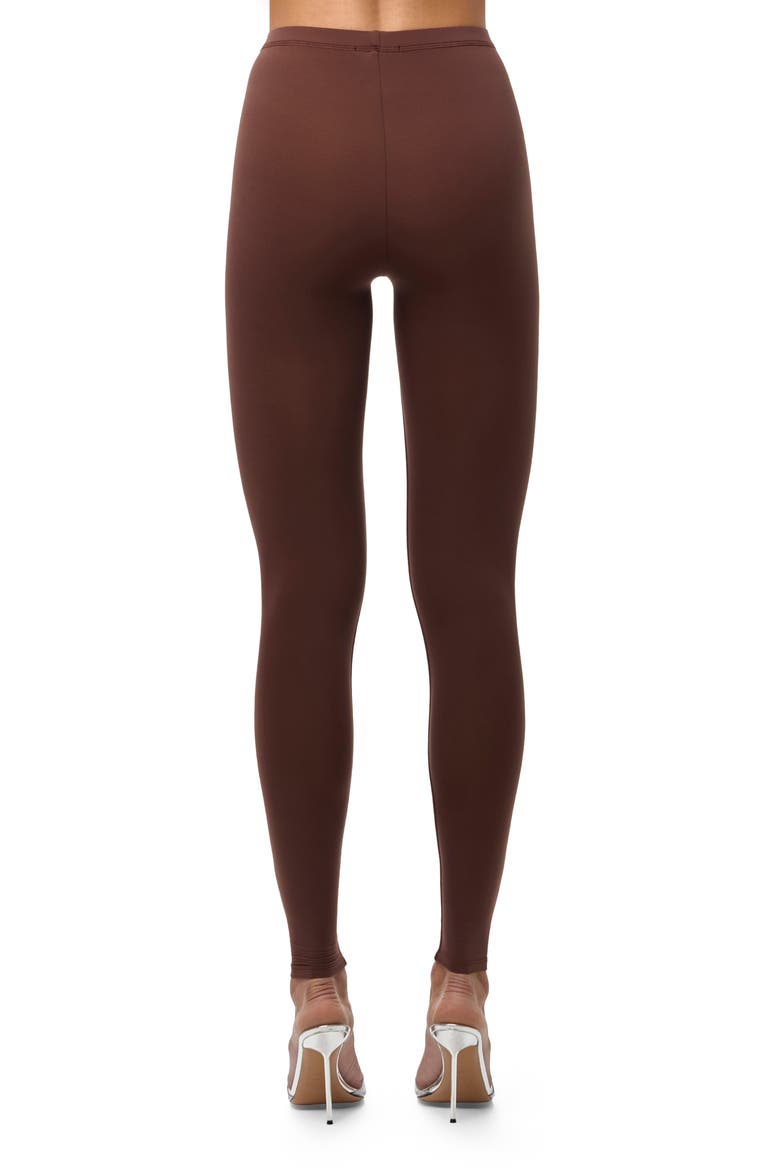 High Waist Leggings, Alternate, color, CHOCOLATE