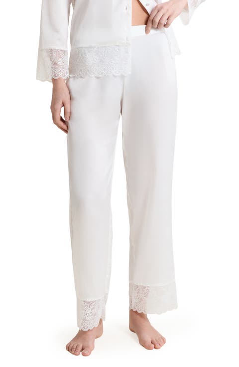 Rencontre Lace Trim Pajama Pants