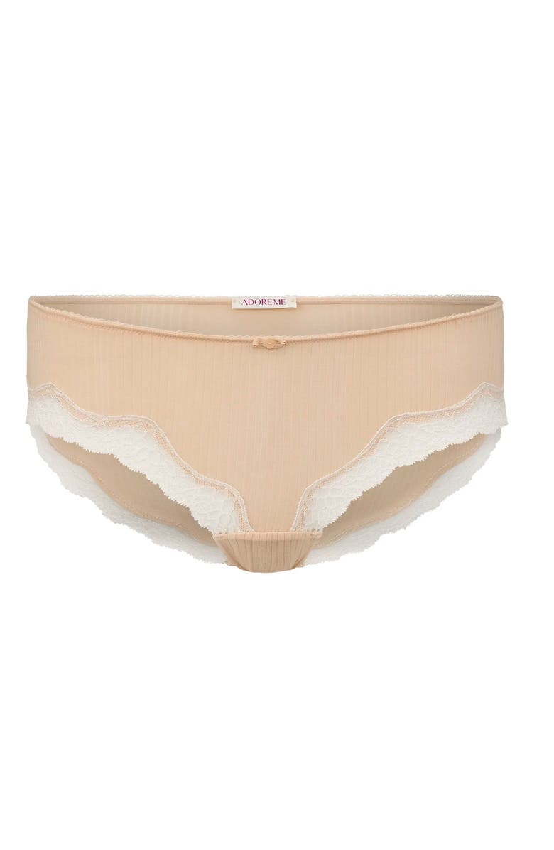 Adore Me Lilou Hipster Panties, Alternate, color, Light Beige