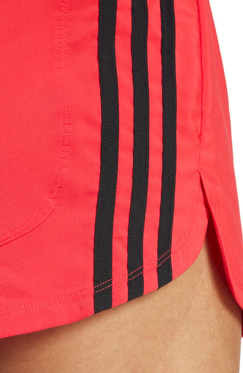 adidas Pacer High Waist Recycled Polyester Shorts, Alternate, color, 