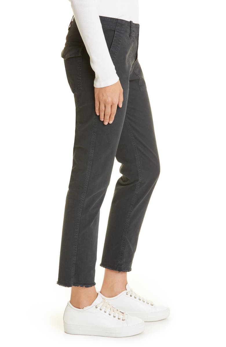Nili Lotan Jenna Slim Crop Stretch Twill Pants, Alternate, color,