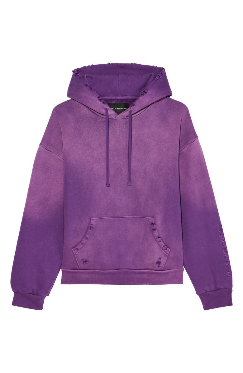 Cult of Individuality Core Distressed French Terry Pullover Hoodie, Alternate, color, 