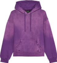 Cult of Individuality Core Distressed French Terry Pullover Hoodie