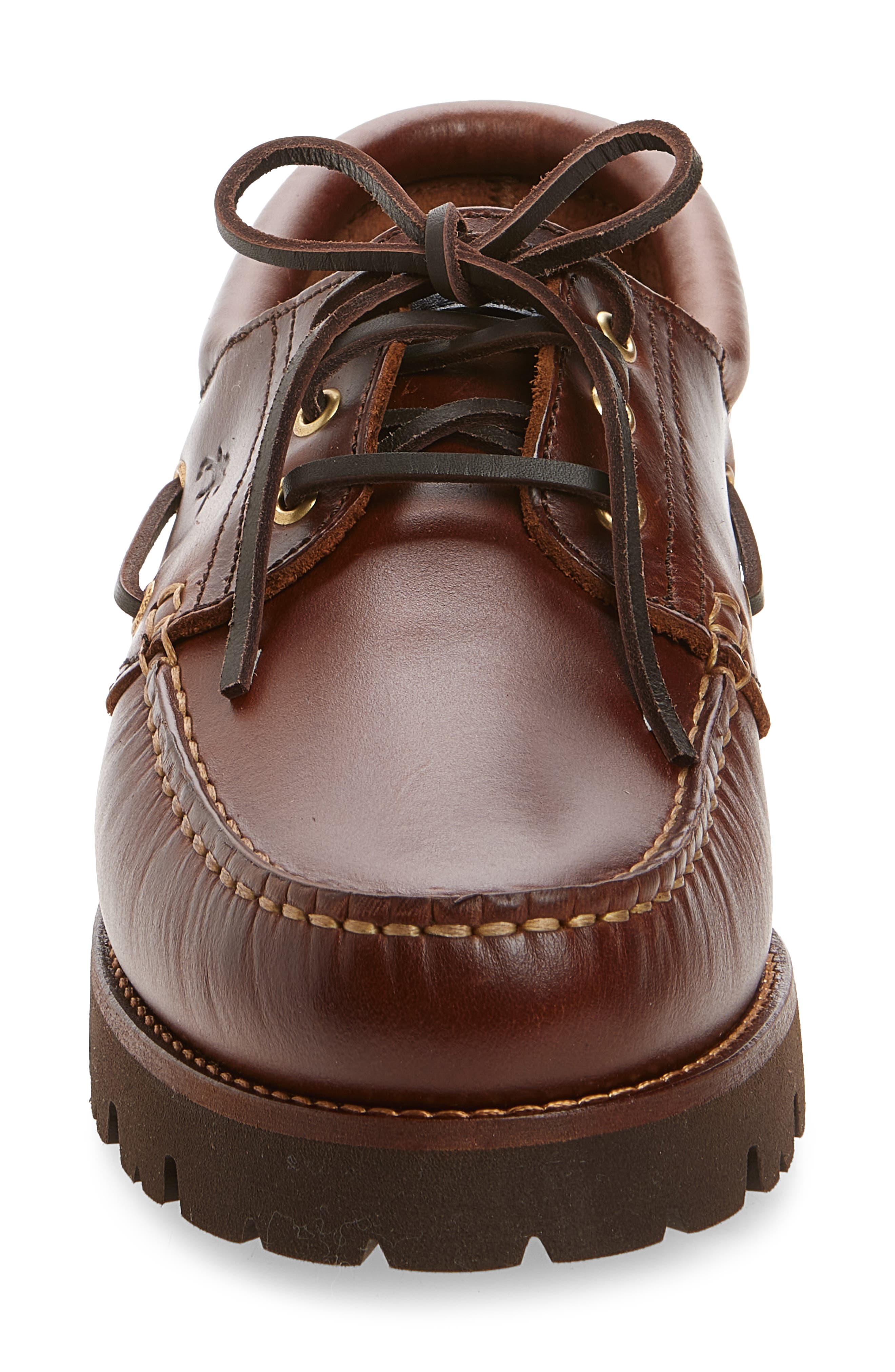 Fluchos Richfield Lug Sole Boat Shoe, Alternate, color, Chestnut