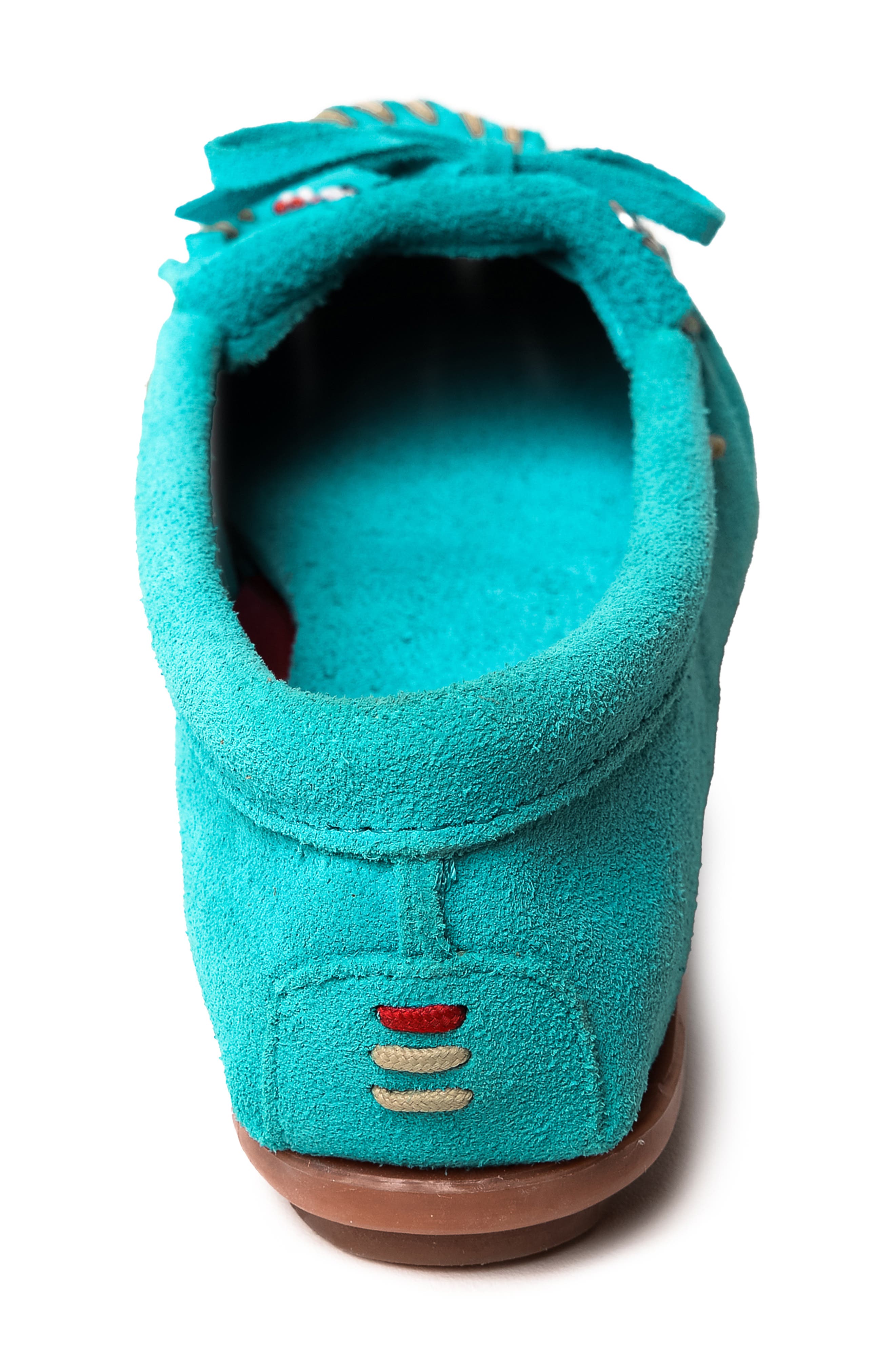 x Lucie Skjefte Thunderbird 'Animikii' Slipper, Alternate, color, TURQUOISE