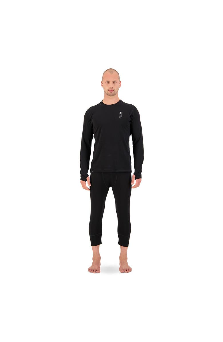 Mons Royale Cascade Merino Flex Long-Sleeve Top - Men's, Alternate, color, Black2