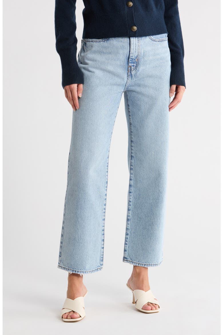 Le Jane Crop Straight Leg Jeans, Main, color, TURBO